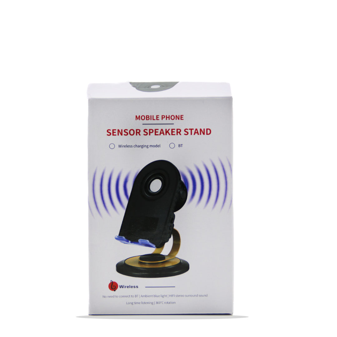 2in1 Bluetooth 5W Hoparlör ve 360° Dönen Masaüstü Telefon Tutucu