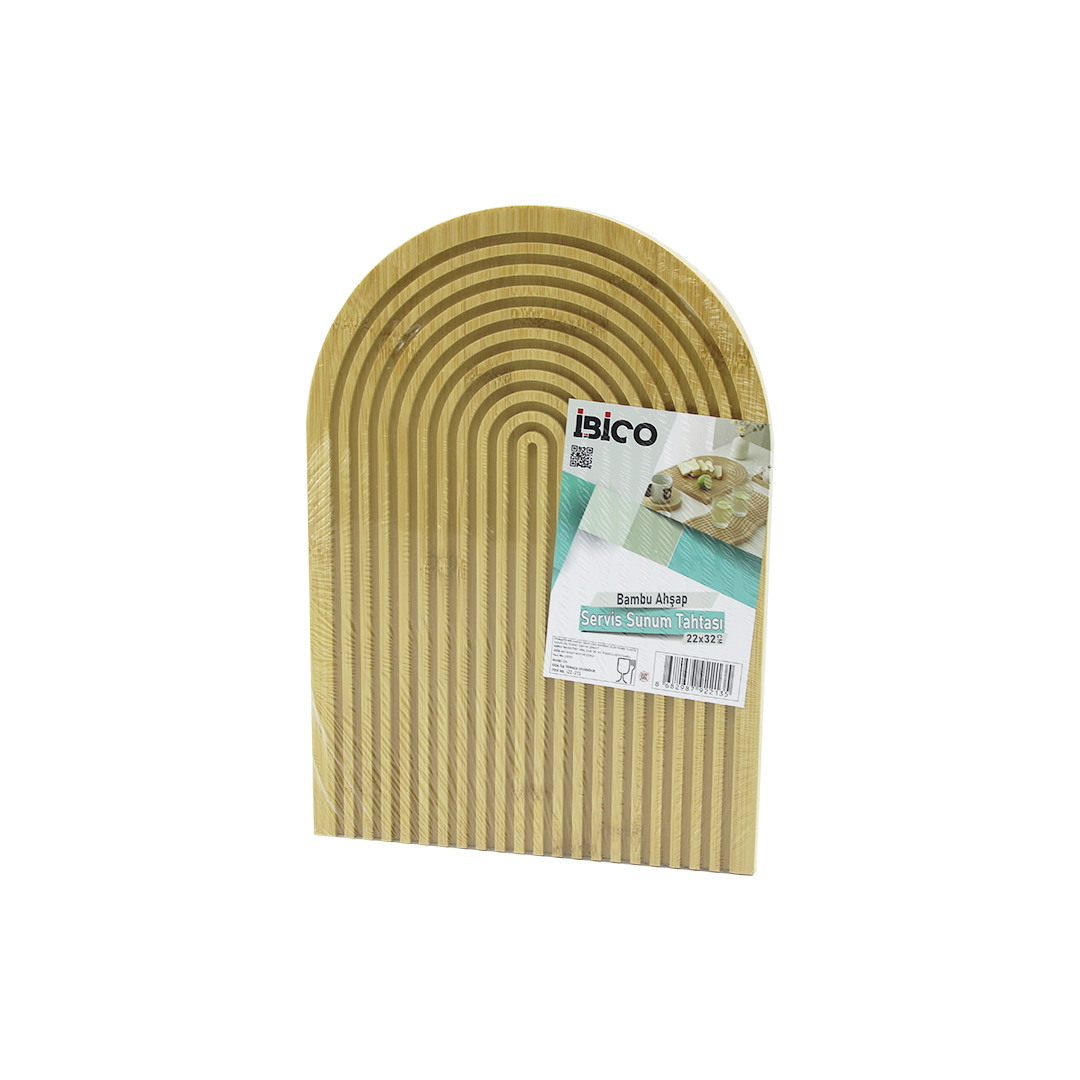 Bambu Servis Tepsisi Sunum Tahtası 22x32 cm (Çift Taraflı)