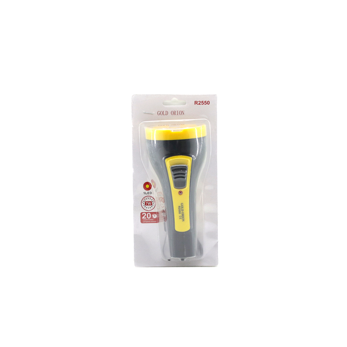 7W Tek LED Fiş Şarjlı Uzun Menzilli El Feneri