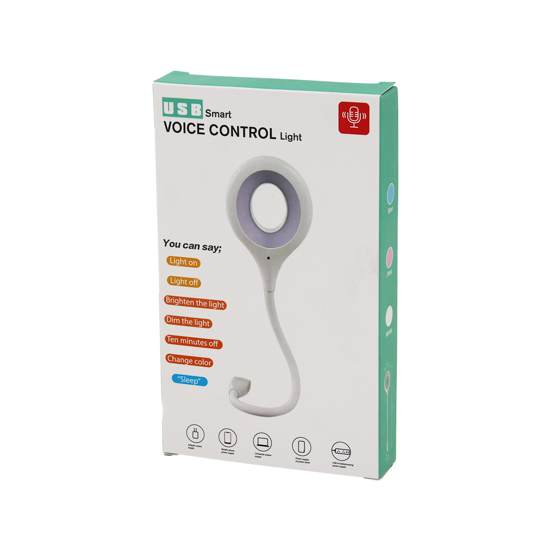USB Sesli Kontrol 16 LED Mini Masa Lambası