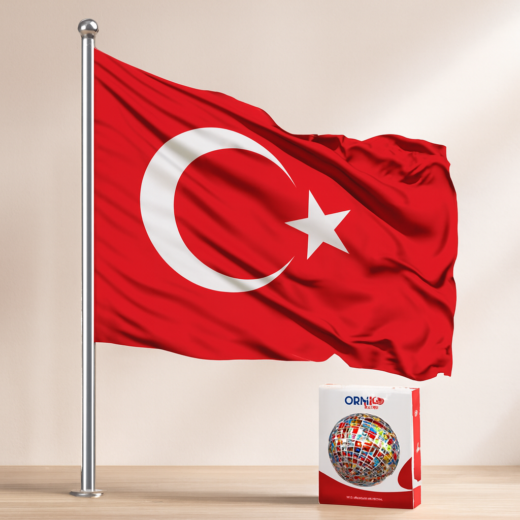 150x225 cm Alpaka Kumaş Türk Bayrağı