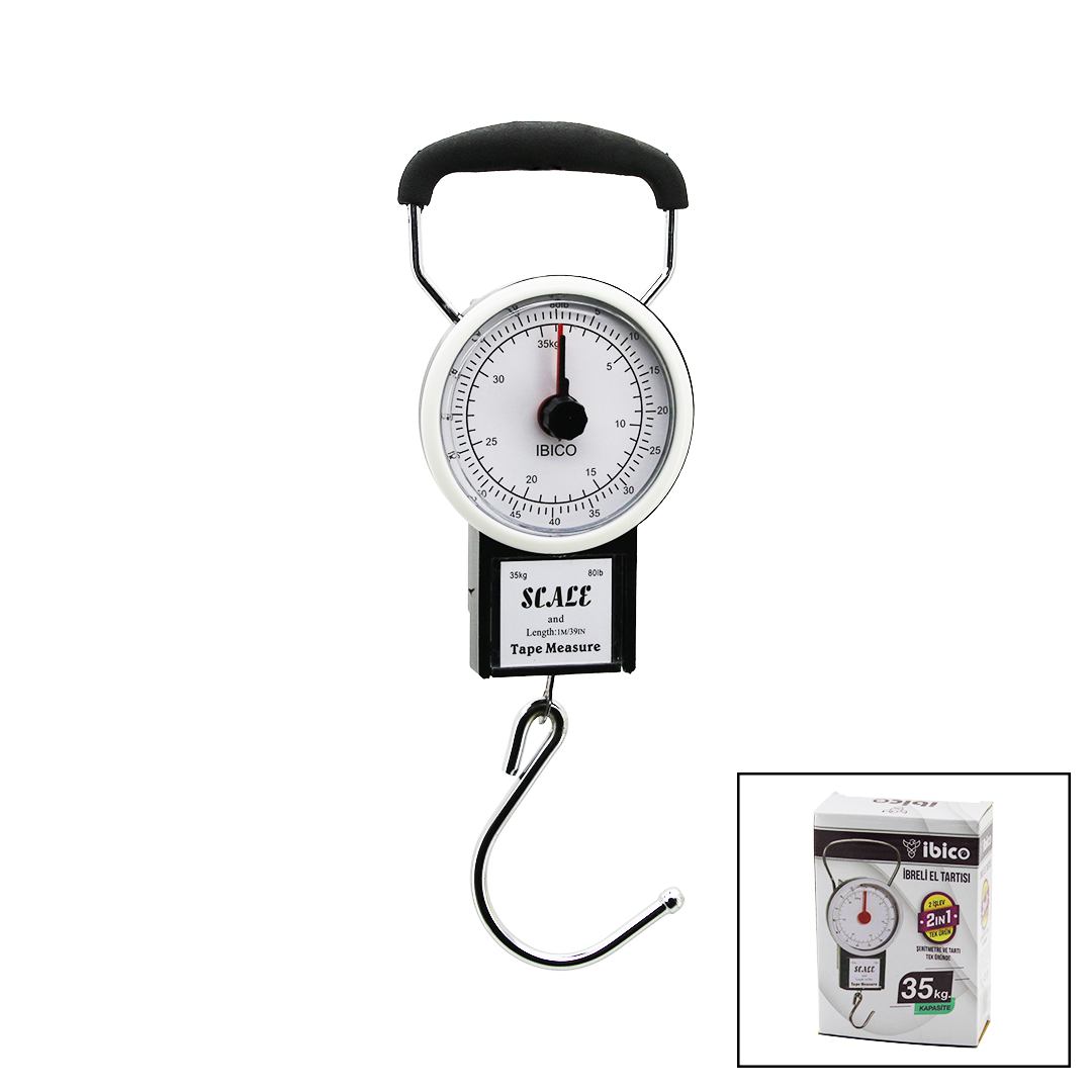 2in1 İbreli Kantar ve 100 cm Metre