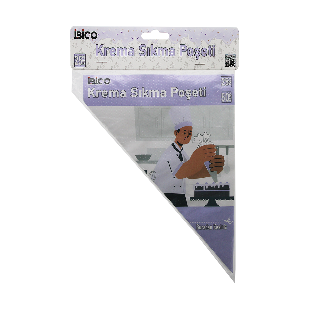Naylon Krema Sıkma Torbası 25 cm - 50 Adet