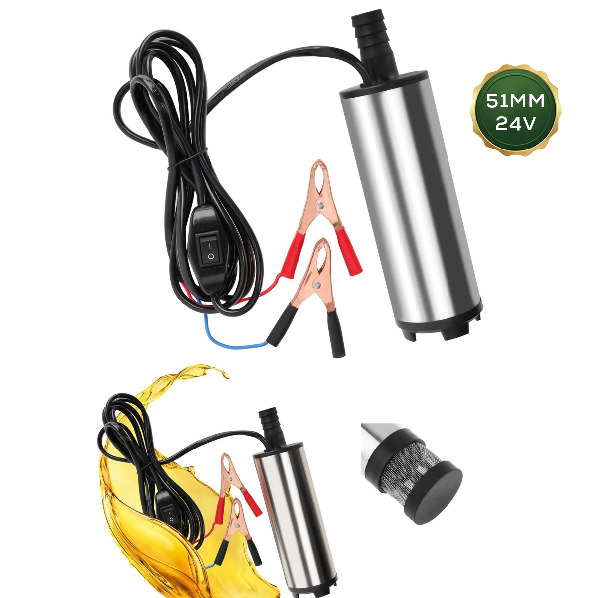 Mini Akaryakıt Pompası 24V 51mm