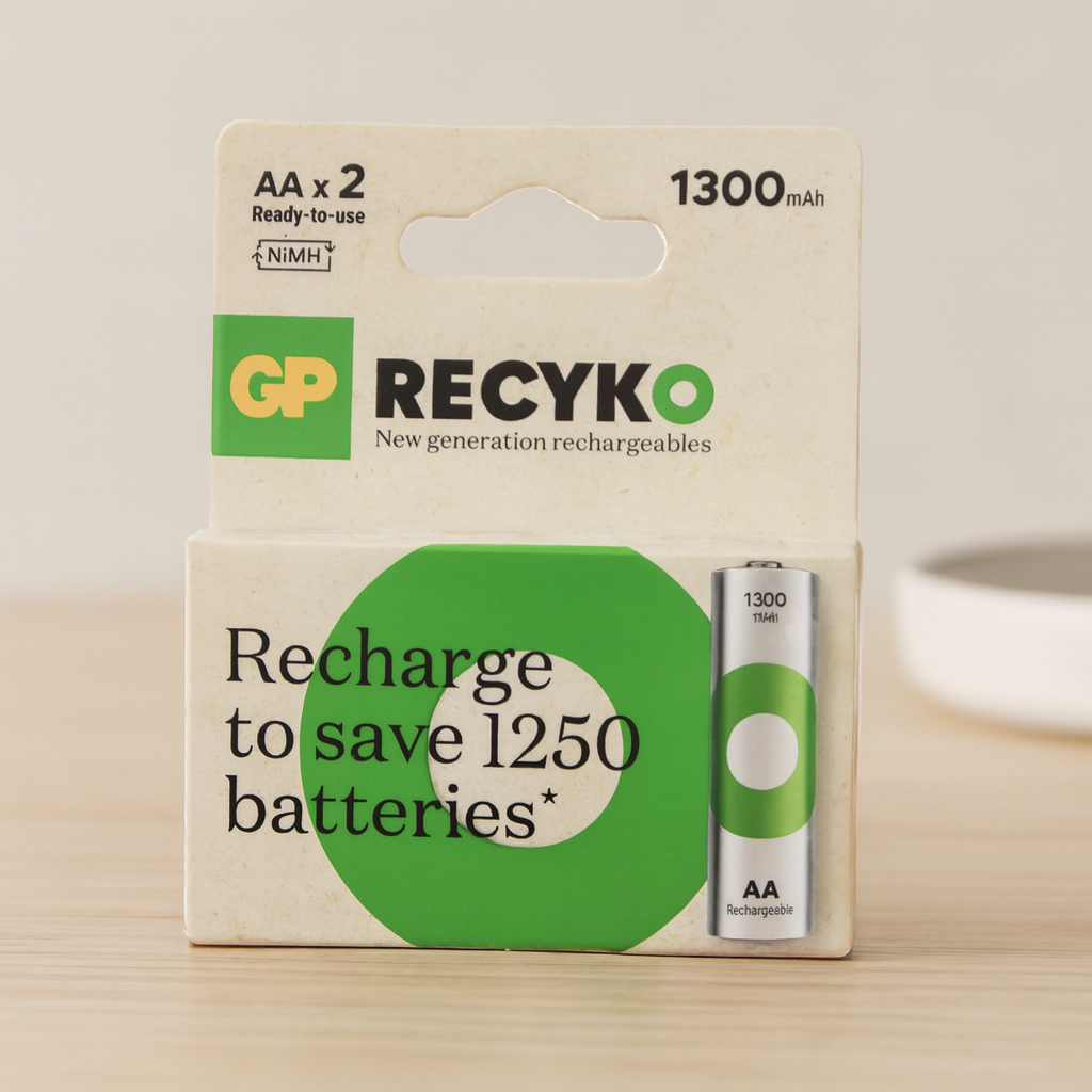 AA 1300mAh Şarjlı Kalem Pil 2'li