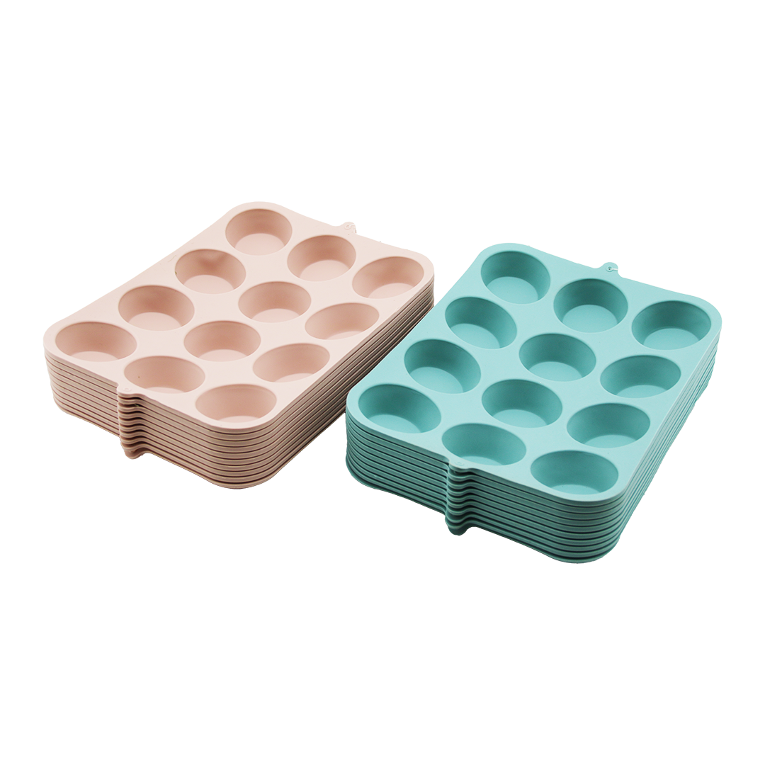 Silikon Yuvarlak Muffin Kalıbı 12 Bölmeli