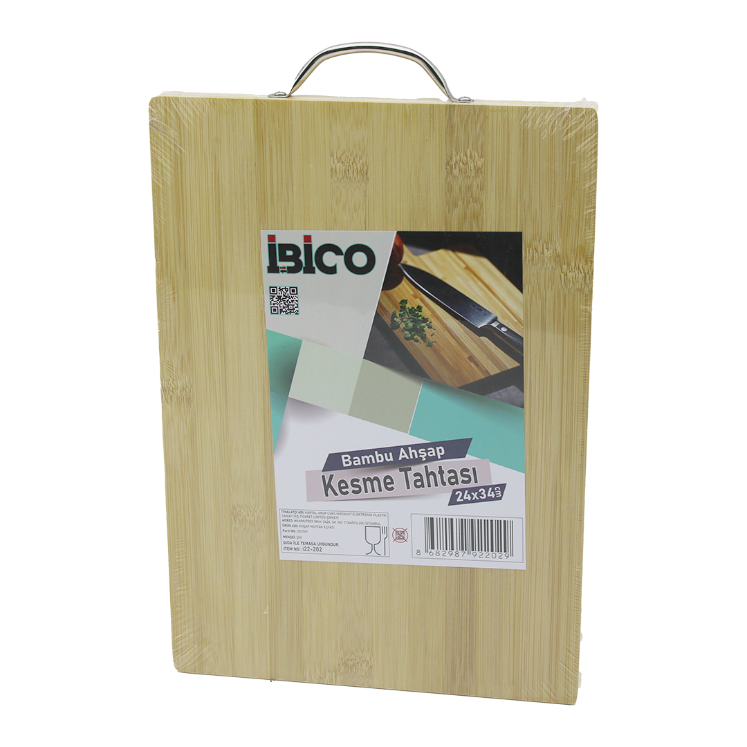 Bambu Kesme Panosu 24x34x1.7 cm - Metal Kulplu