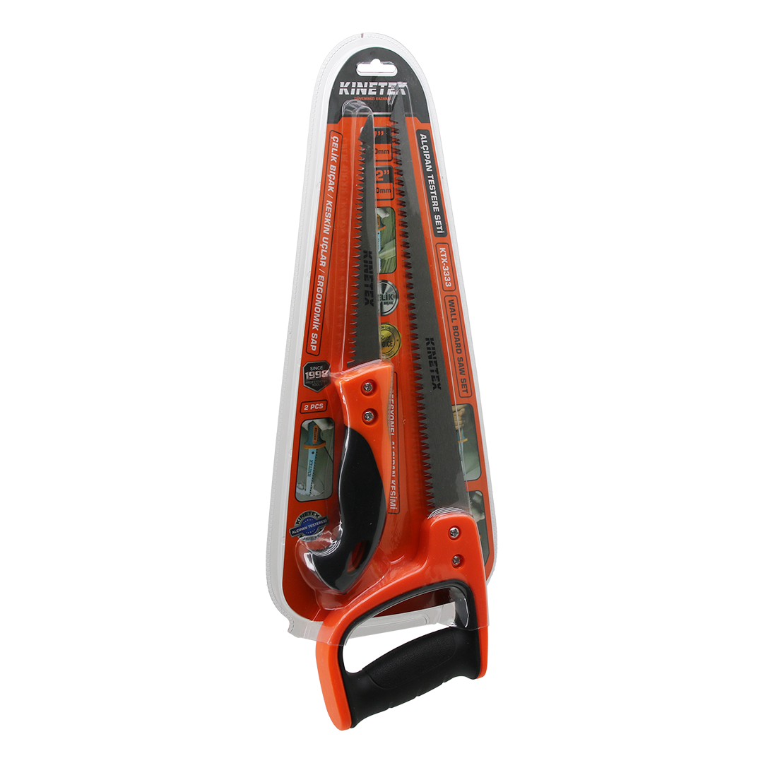 Alçıpan Testere Seti 170mm & 300mm Çelik Bıçaklı Ergonomik Sap