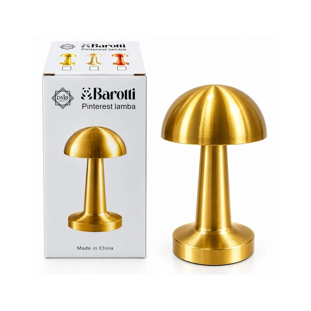 Mantar Masa Lambası Gold