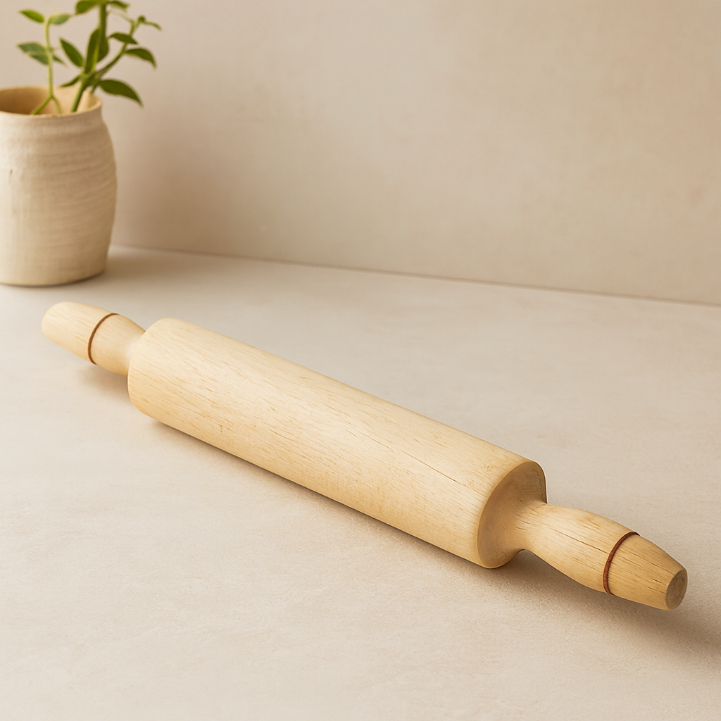 Büyük Gürgen Ahşap Merdane 50 cm (Sabit)