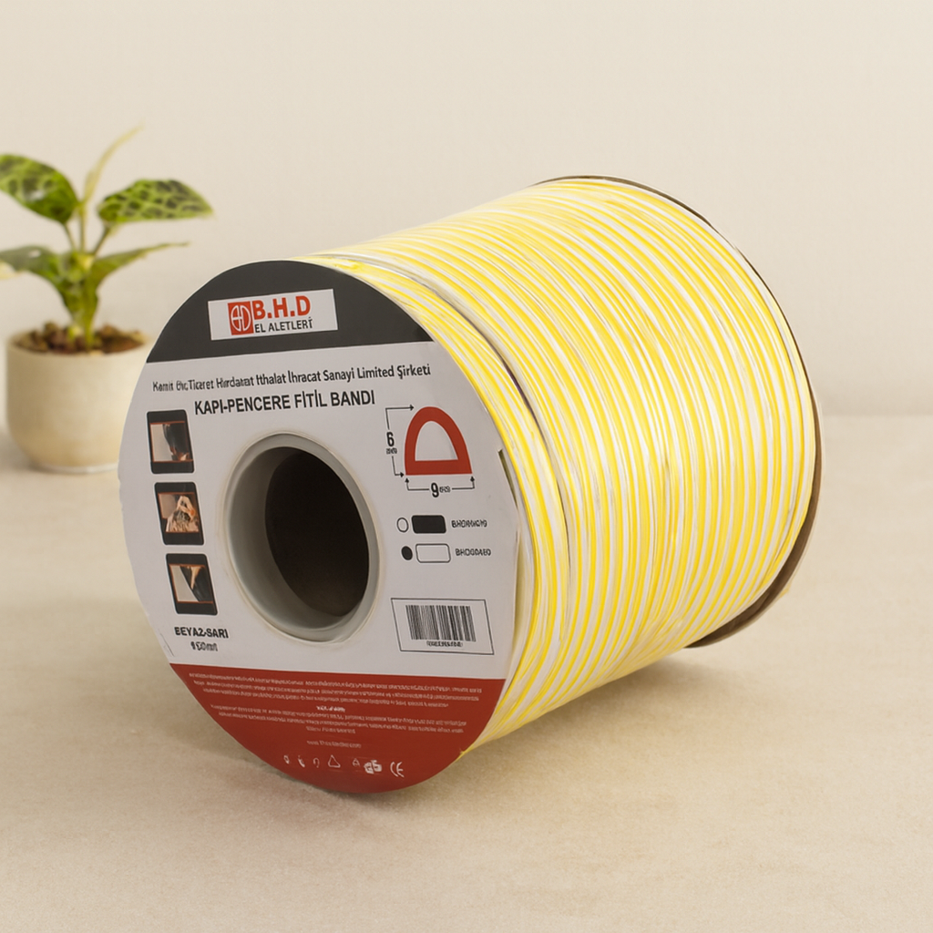 D Profil Fitil Bant 9x6 mm Beyaz 100 m (2x50 m)