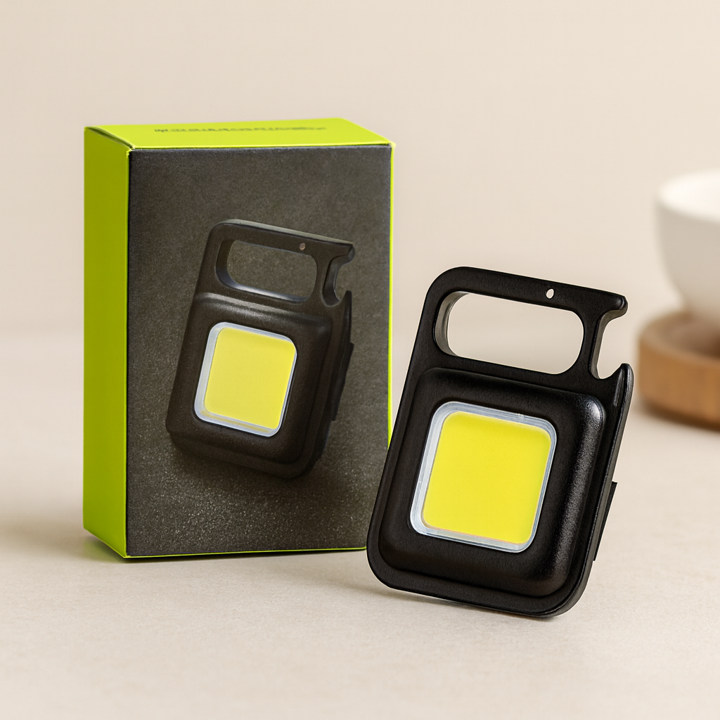 COB Anahtarlık Feneri USB Şarjlı 3in1 (Mıknatıslı, Kapak Açacak)