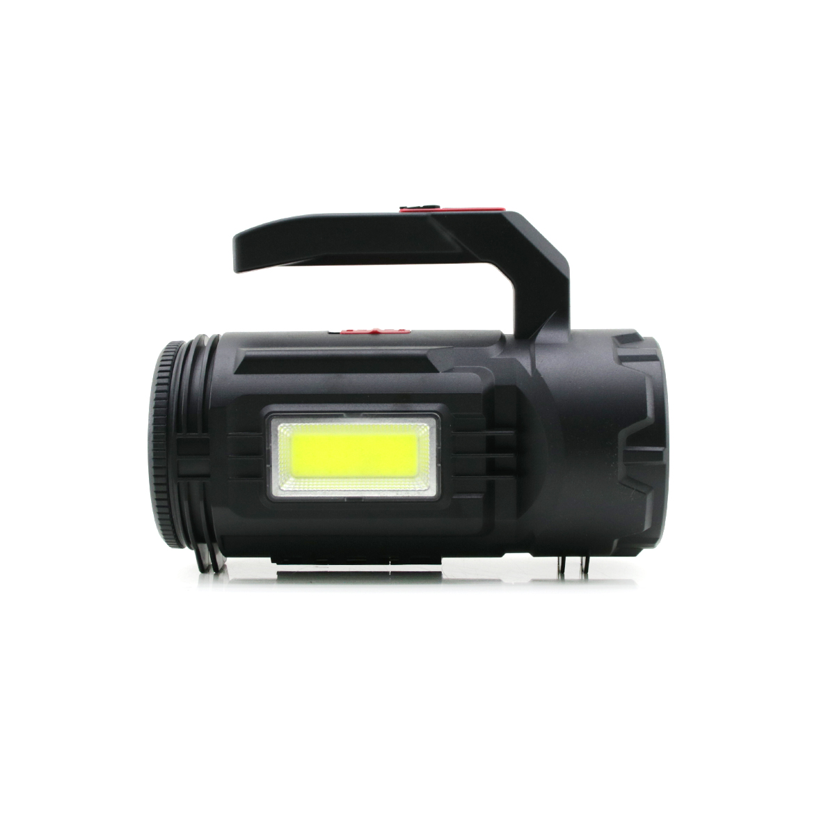 2in1 LED+COB Şarjlı El Feneri ve Projektör - USB/Type-C/Pil, 19 Parça Tamir Seti