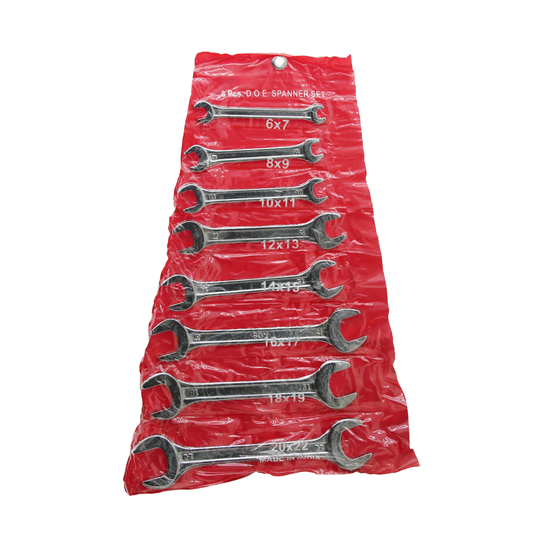 Açık Uçlu Anahtar Takımı 6-22 mm (8 Parça)