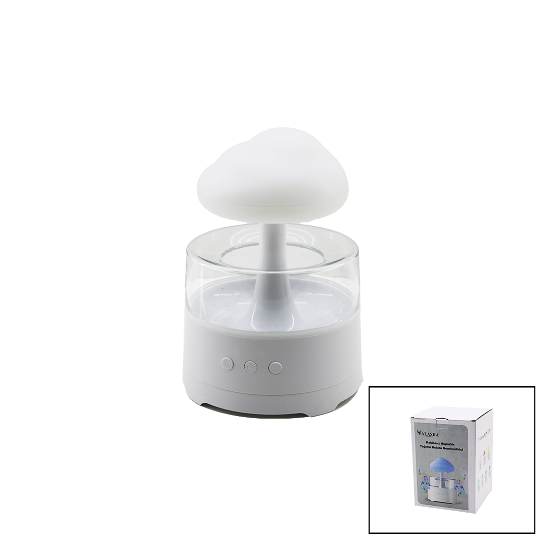 300ml USB Şarjlı Bluetooth Hoparlörlü Hava Nemlendirici - LED, Kumandalı