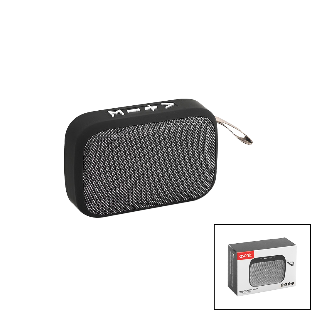 Mini Bluetooth Taşınabilir Hoparlör - USB Şarjlı 3W 300mAh, Mikrofon & SD Kart